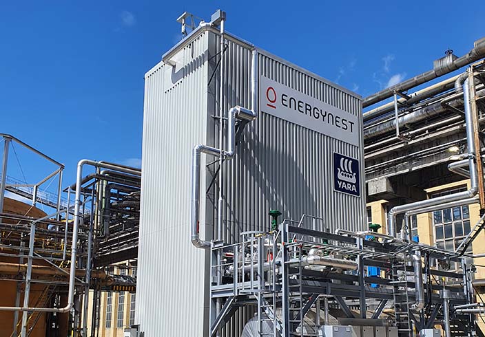 Wärmespeicher in Produktionsanlage