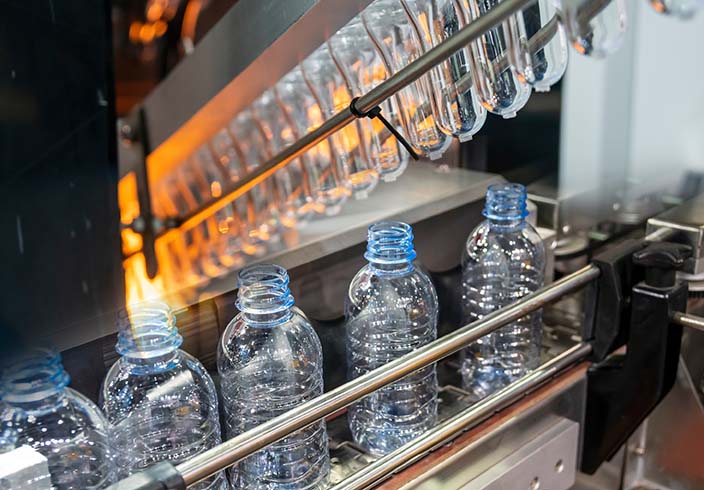 Flaschenabfüllung für Produktion in Getränkeindustrie